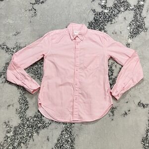 Entireworld Shirt Mens Size XS Pink Button Down Long Sleeve Organic Cotton
